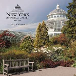 New York Botanical Gardens Photographic Square Wall Sunday Start Calendar 2025 de Carousel Calendars