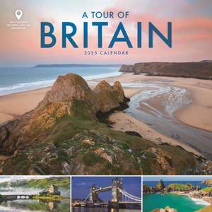 A Tour of Britain Wiro Wall Calendar 2025 de Carousel Calendars