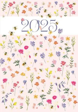 Delicate Floral A6 Diary 2025 de Carousel Calendars