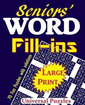 Seniors' Word Fill-Ins de Universal Puzzles