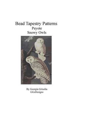 Bead Tapestry Patterns Peyote Snowy Owls de Georgia Grisolia