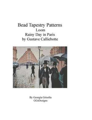 Bead Tapestry Patterns Loom Rainy Day in Paris by Gustave Calliebotte de Georgia Grisolia