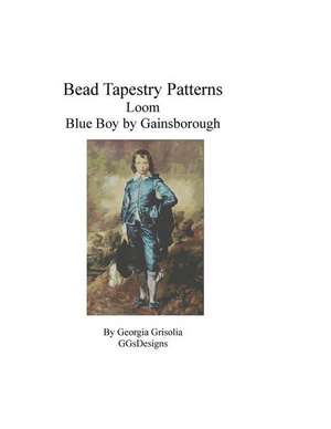 Bead Tapestry Patterns Loom Blue Boy by Gainsborough de Georgia Grisolia