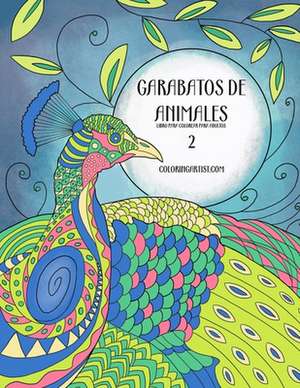 Garabatos de Animales Libro Para Colorear Para Adultos 2 de Nick Snels