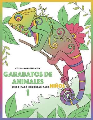 Garabatos de Animales Libro Para Colorear Para Ninos 1 de Nick Snels