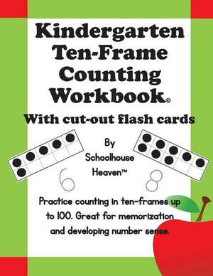 Kindergarten Ten-Frame Counting Workbook de Schoolhouse Heaven