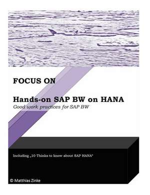 Hands-On SAP Bw on Hana de Zinke, MR Matthias