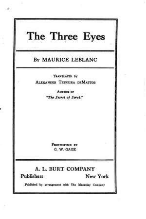 The Three Eyes de Maurice Leblanc