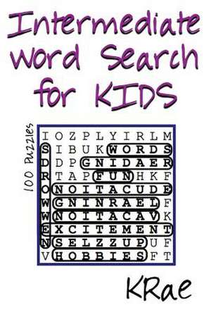 Intermediate Word Search for Kids de Krae