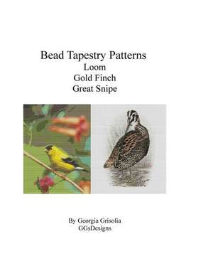 Bead Tapestry Patterns Loom Gold Finch Great Snipe de Georgia Grisolia