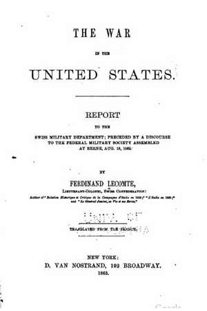 The War in the United States de Ferdinand Lecomte