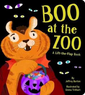 Boo at the Zoo: A Lift-The-Flap Book de Jeffrey Burton