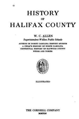 History of Halifax County de W. C. Allen