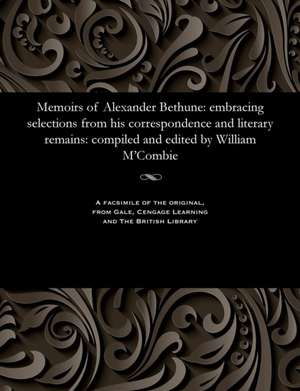 Memoirs of Alexander Bethune de Bethune, Alexander