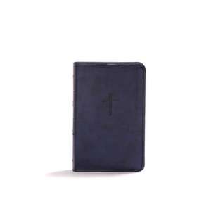 KJV Compact Bible, Value Edition, Navy Leathertouch de Holman Bible Publishers