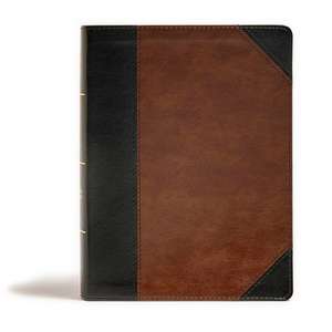 CSB Tony Evans Study Bible, Black/Brown Leathertouch de Tony Evans