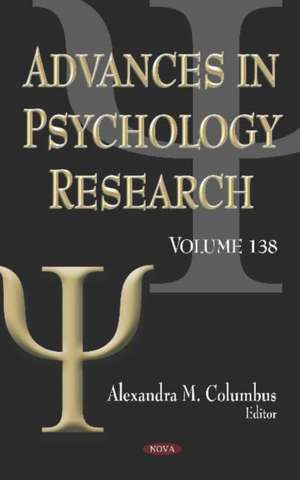 Columbus, A: Advances in Psychology Research