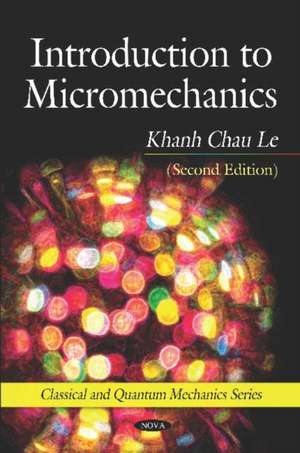 Le, K: Introduction to Micromechanics de Khanh Chau Le