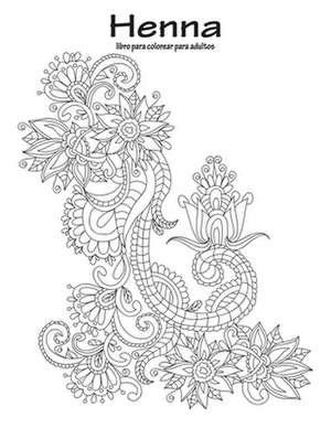 Henna Libro Para Colorear Para Adultos 1 de Nick Snels