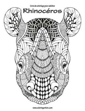 Livre de Coloriage Pour Adultes Rhinoceros 1 de Nick Snels