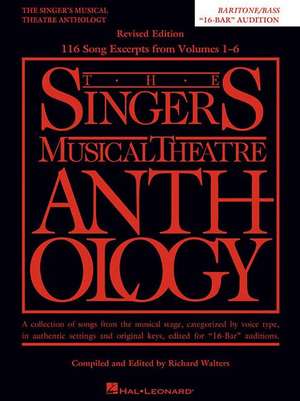 Singer's Musical Theatre Anthology: 16-Bar Audition de Richard Walters