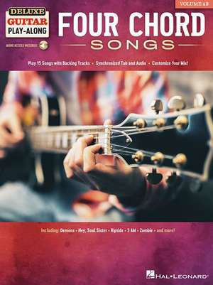 Four Chord Songs: Deluxe Guitar Play-Along Volume 13 de Hal Leonard Corp