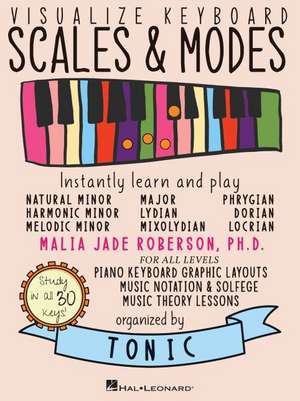 Visualize Keyboard Scales & Modes: Instantly Learn and Play, Designed for All Musicians de Malia Jade Roberson