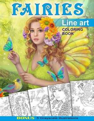 Fairies. Line Art Coloring Book de Alena Lazareva