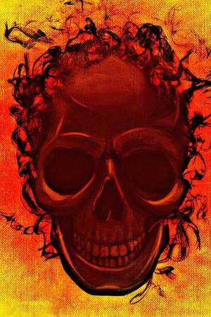 Burning Skull Drawing de Unique Journal
