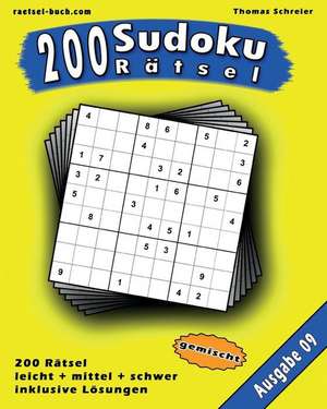 200 Gemischte Zahlen-Sudoku 09 de Thomas Schreier