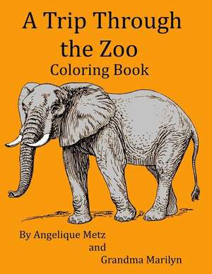 A Trip Through the Zoo Coloring Book de Angelique D. Metz