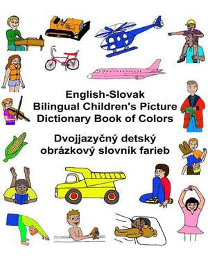 English-Slovak Bilingual Children's Picture Dictionary Book of Colors de Richard Carlson Jr