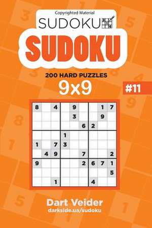 Sudoku Numbrix - 200 Hard Puzzles 9x9 (Volume 11) de Veider, Dart