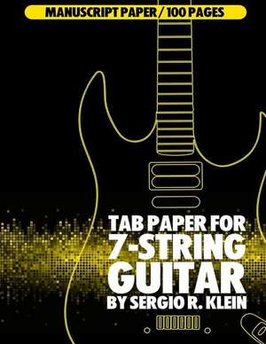 Tab Paper for 7-String Guitar de Klein, Sergio R.