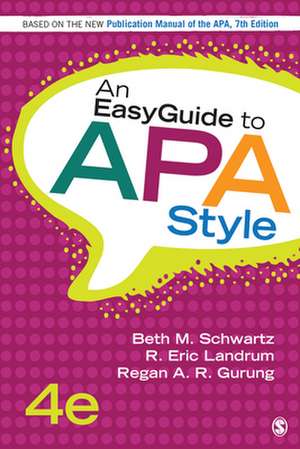 An EasyGuide to APA Style de Beth M. Schwartz