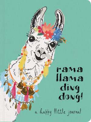 Rama Llama Ding Dong Textured Paperback Journal de Ellie Claire