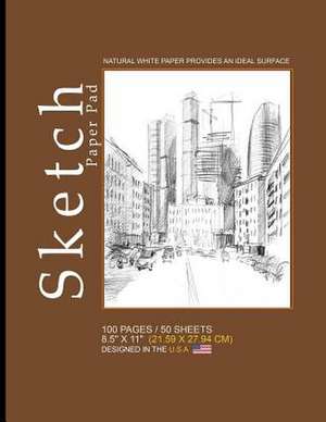 Sketch Paper Pad -Brown, City Cover de Sketch Paper Pad