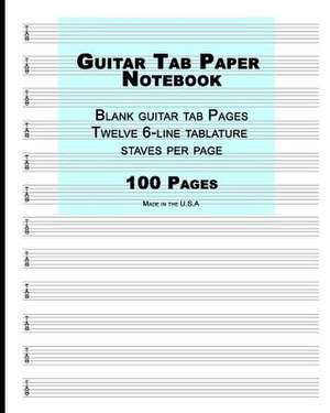 Guitar Tab Paper - Blue Cover de Guitar Tab Paper