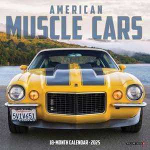 American Muscle Cars 2025 7 X 7 Mini Wall Calendar de Willow Creek Press