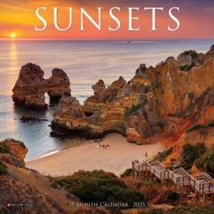 Sunsets 2025 7 X 7 Mini Wall Calendar de Willow Creek Press