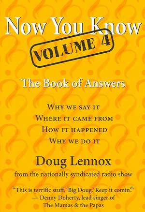 Now You Know de Doug Lennox