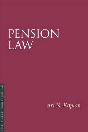 Pension Law de Ari N. Kaplan