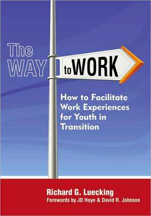 The Way to Work: How to Facilitate Work Experiences for Youth in Transition de Richard G. Luecking