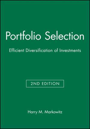 Portfolio Selection de Harry M Markowitz