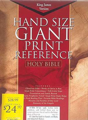 Giant Print Reference Bible-KJV de Broadman & Holman Publishers