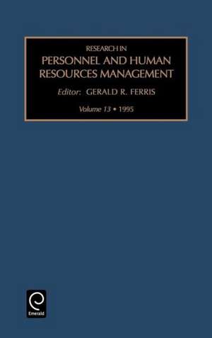 Research in Personnel and Human Resources Management de Gerald R. Ferris