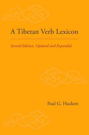 A Tibetan Verb Lexicon de Paul G. Hackett