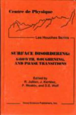 Surface Disordering: Growth, Roughening & Phase Transitions de R Julien