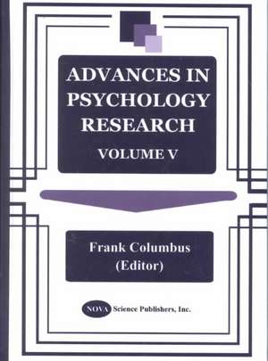 Advances in Psychology Research