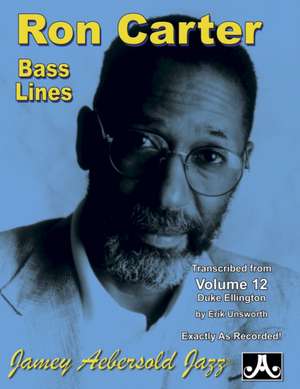 Ron Carter Bass Lines, Vol 12 de Ron Carter